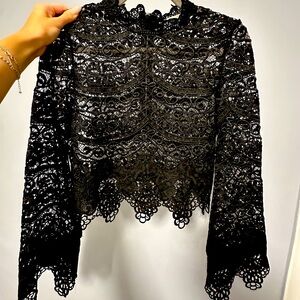 Honey (Chelsea brand) long sleeve full lace top